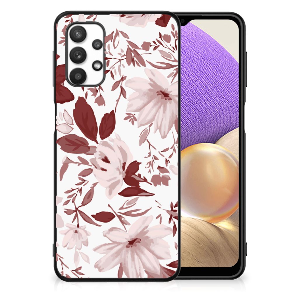 Kleurrijke Telefoonhoesje Samsung Galaxy A32 5G Watercolor Flowers B2C Telecom