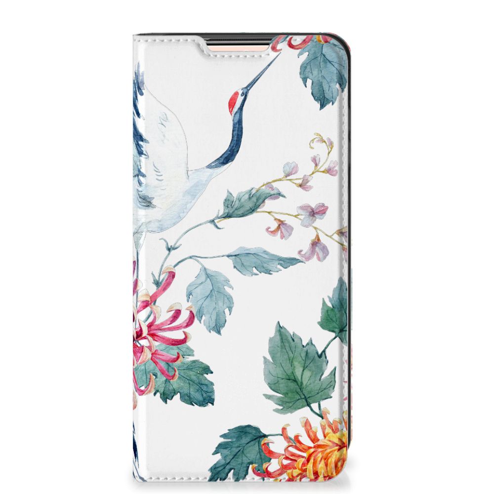Xiaomi Redmi Note 10/10T 5G | Poco M3 Pro Hoesje maken Bird Flowers - B2C Telecom