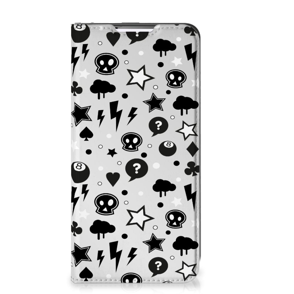 Mobiel BookCase Samsung Galaxy S22 Plus Silver Punk - B2C Telecom