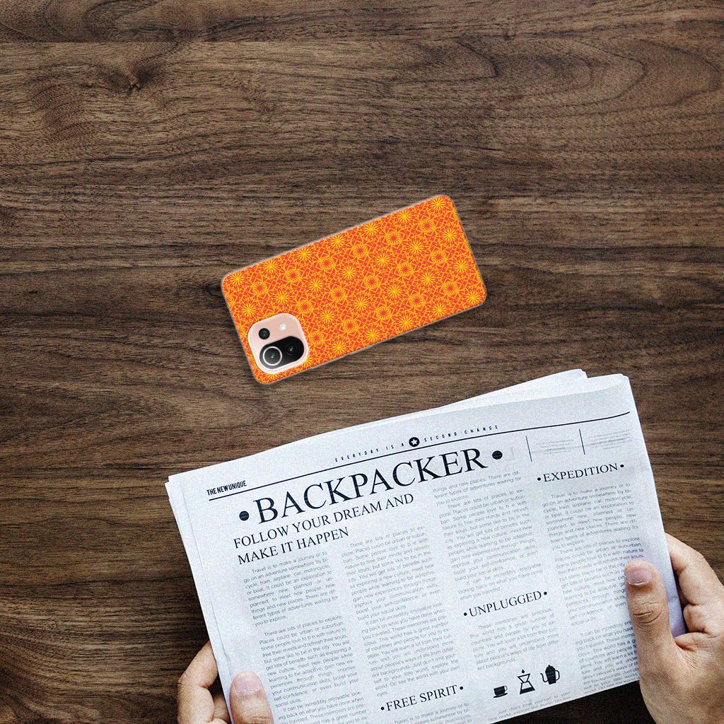 Xiaomi Mi 11 Lite | 11 Lite 5G NE TPU bumper Batik Oranje B2C Telecom
