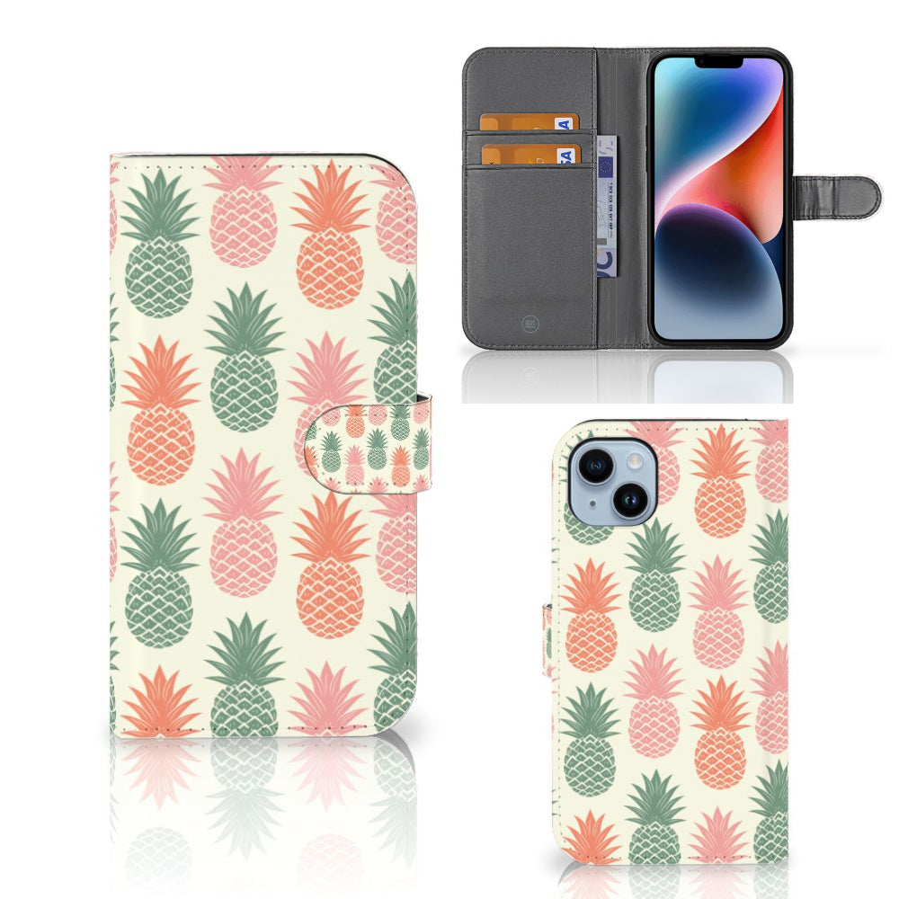 iPhone 15 Plus Book Cover Ananas