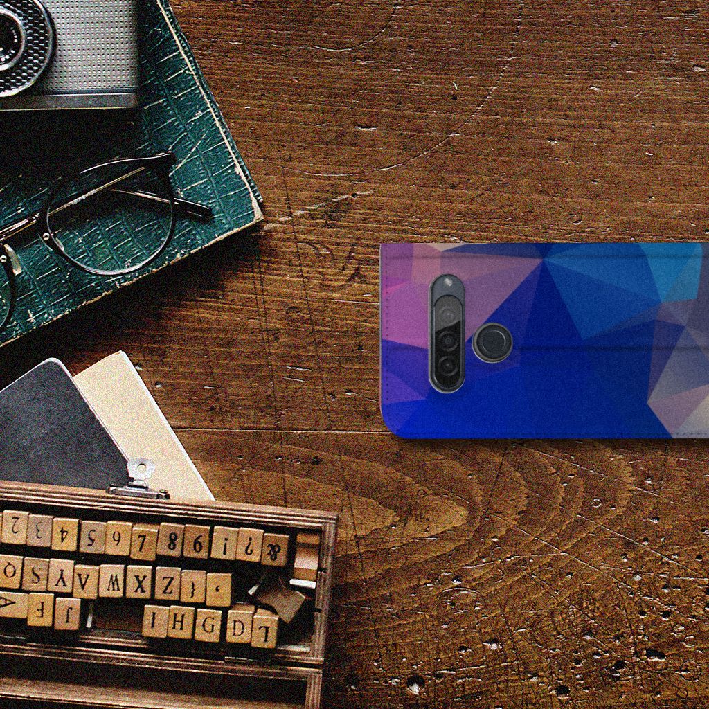 LG G8s Thinq Stand Case Polygon Dark - B2C Telecom