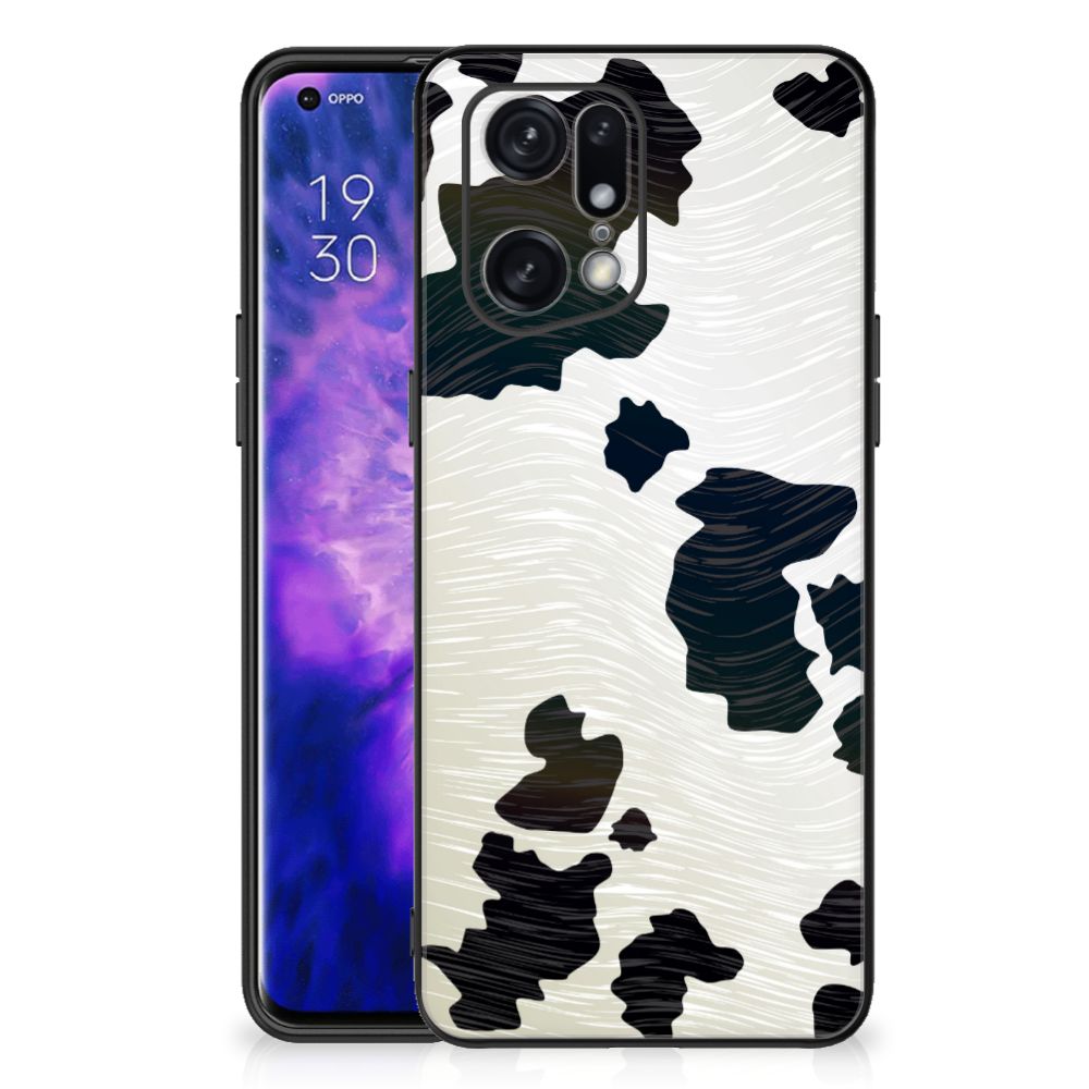 OPPO Find X5 Pro Dierenprint Telefoonhoesje Koeienvlekken B2C Telecom