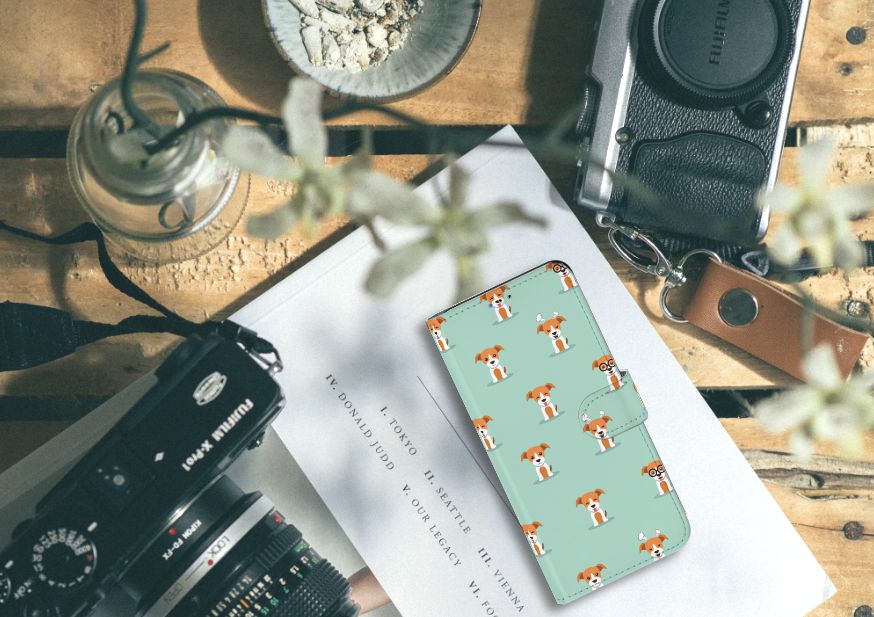 Samsung Galaxy A20s Telefoonhoesje met Pasjes Pups