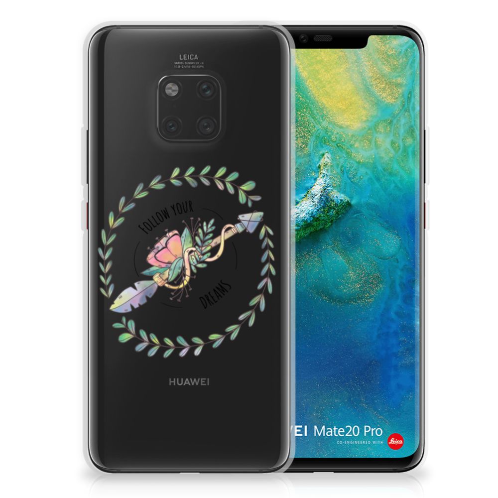 Huawei Mate 20 Pro Telefoonhoesje met Naam Boho Dreams