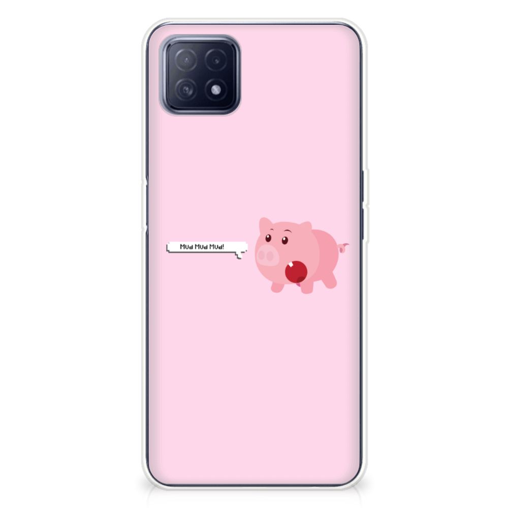 OPPO A53 5G | OPPO A73 5G Telefoonhoesje met Naam Pig Mud B2C Telecom