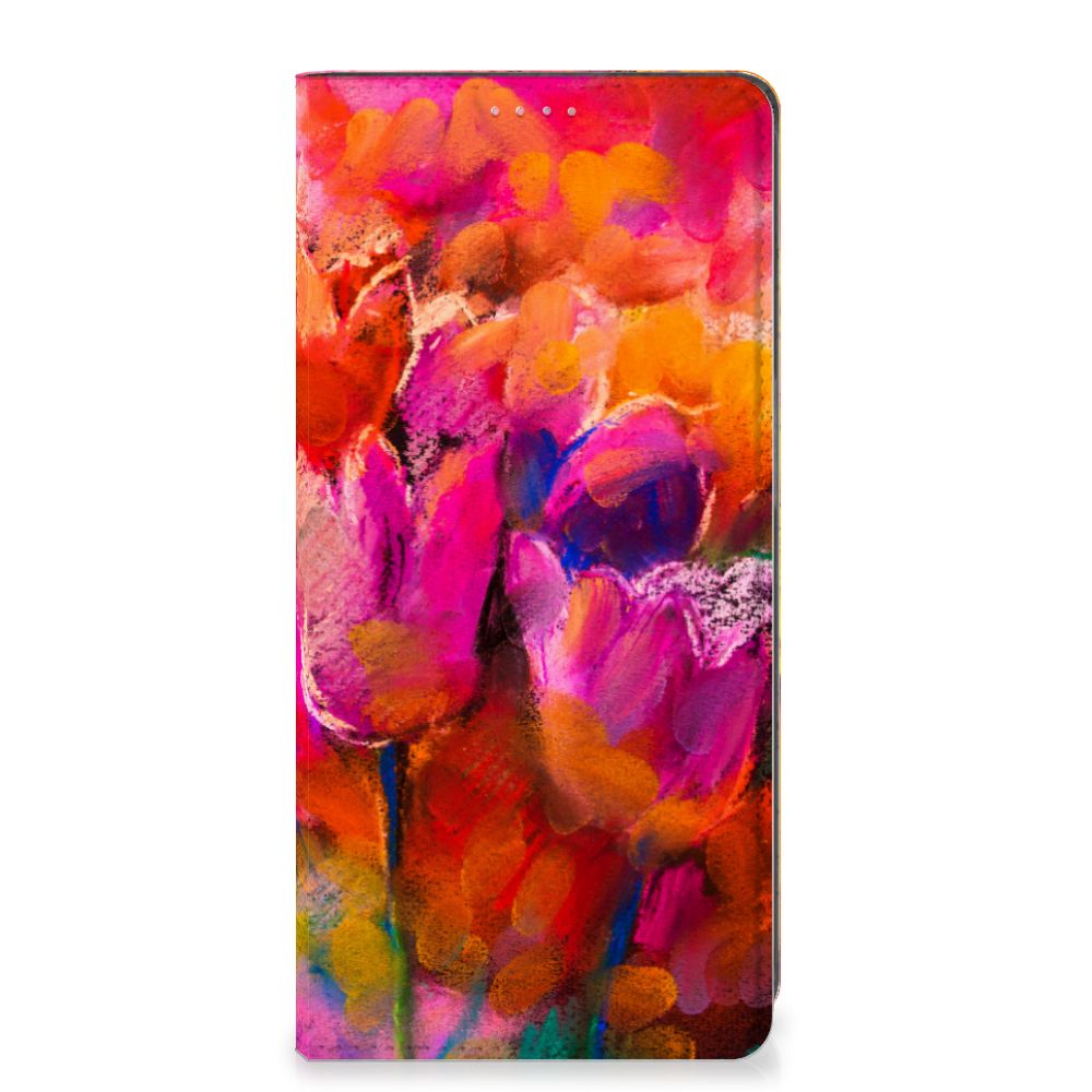 Bookcase OPPO A54 5G | A74 5G | A93 5G Tulips - B2C Telecom