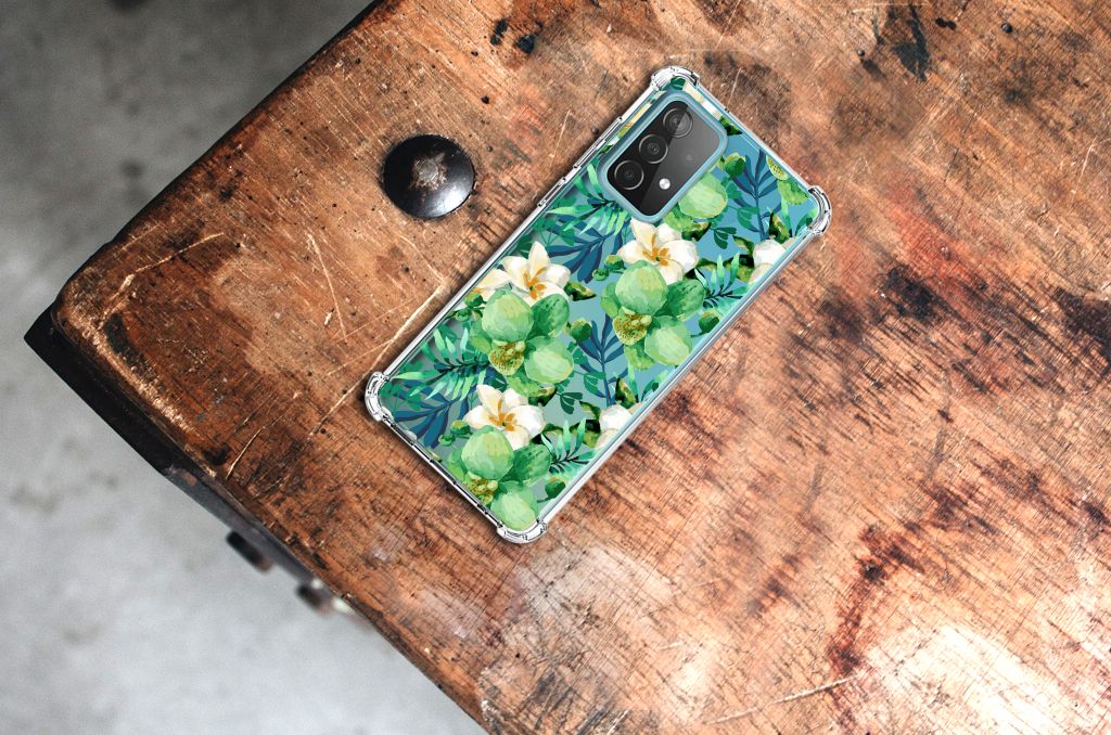 Samsung Galaxy A52 4G/5G Case Orchidee Groen - B2C Telecom