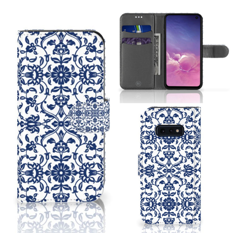 Samsung Galaxy S10e Hoesje Flower Blue