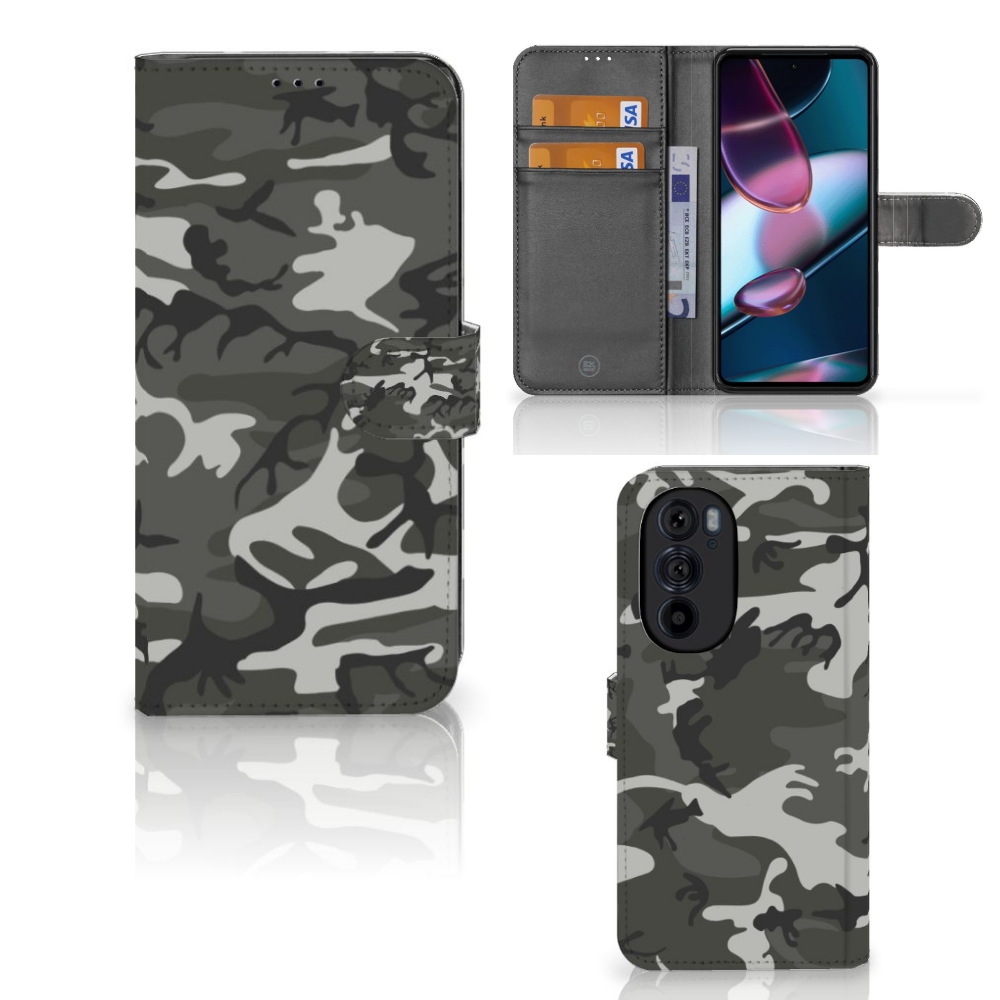 Motorola Edge 30 Pro Telefoon Hoesje Army Light