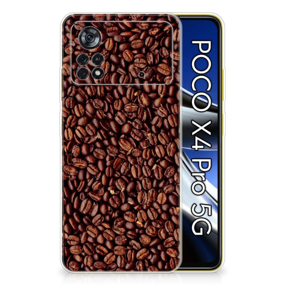 Xiaomi Poco X4 Pro 5G Siliconen Case Koffiebonen B2C Telecom