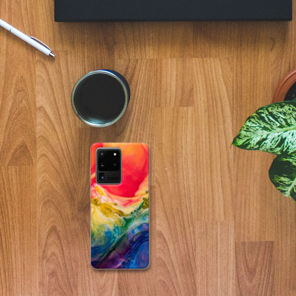 Hoesje maken Samsung Galaxy S20 Ultra Watercolor Dark B2C Telecom