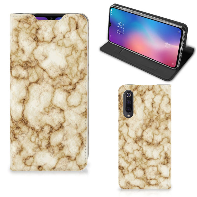 Xiaomi Mi 9 Standcase Marmer Goud