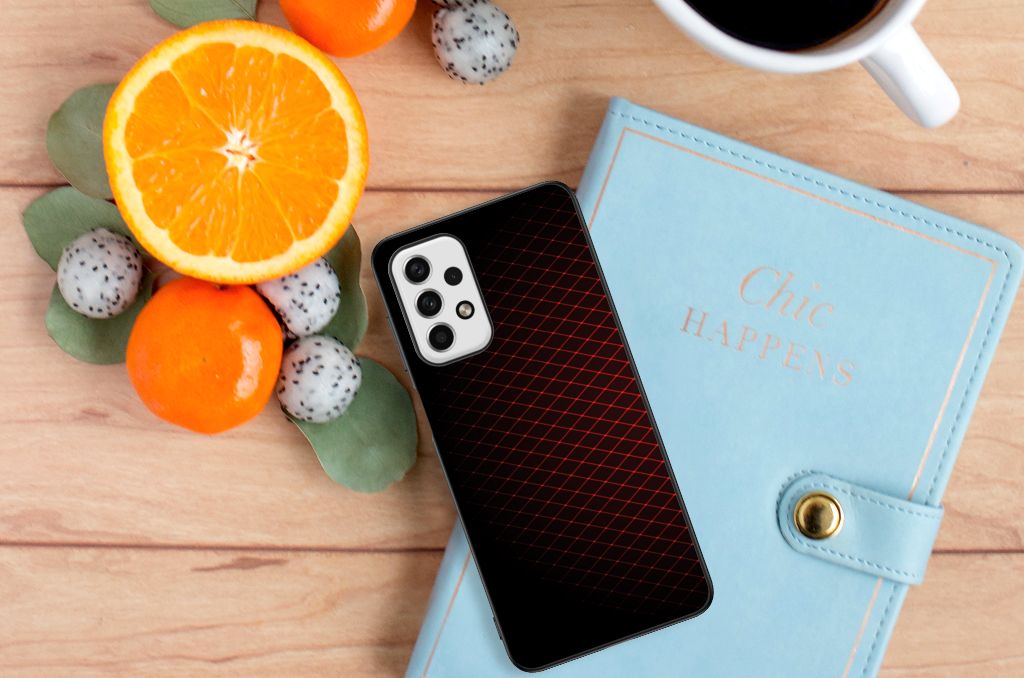 Samsung Galaxy A23 Back Case Geruit Rood B2C Telecom