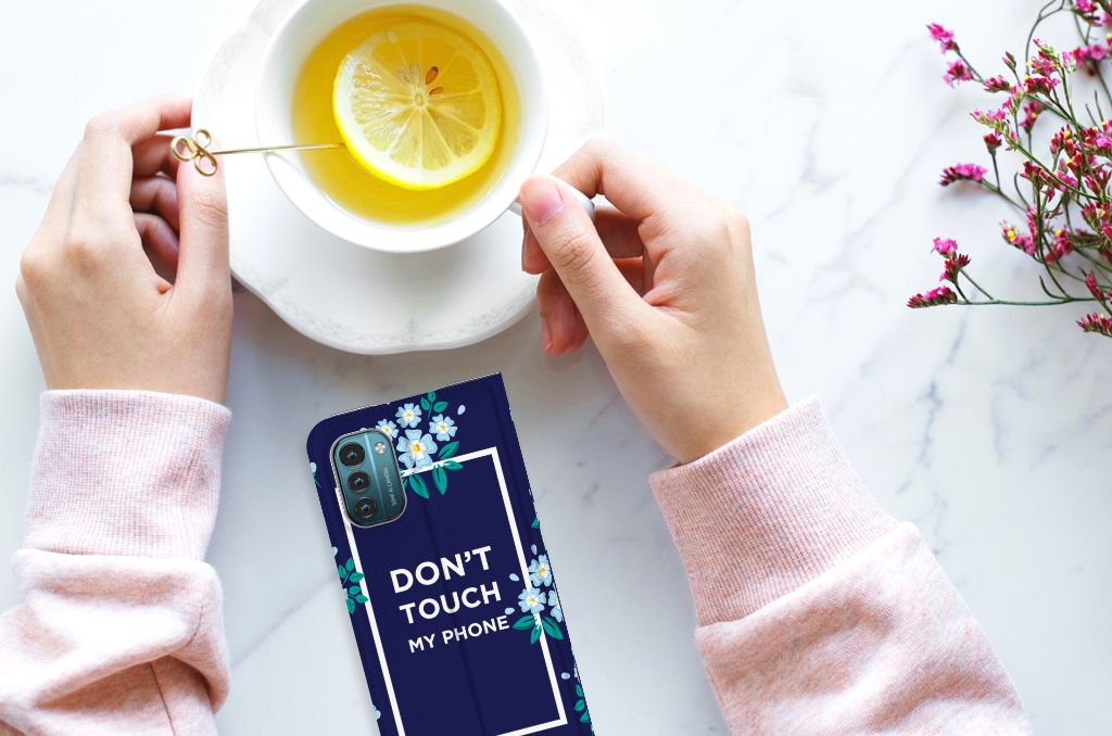 Nokia G11 | G21 Design Case Flowers Blue DTMP - B2C Telecom