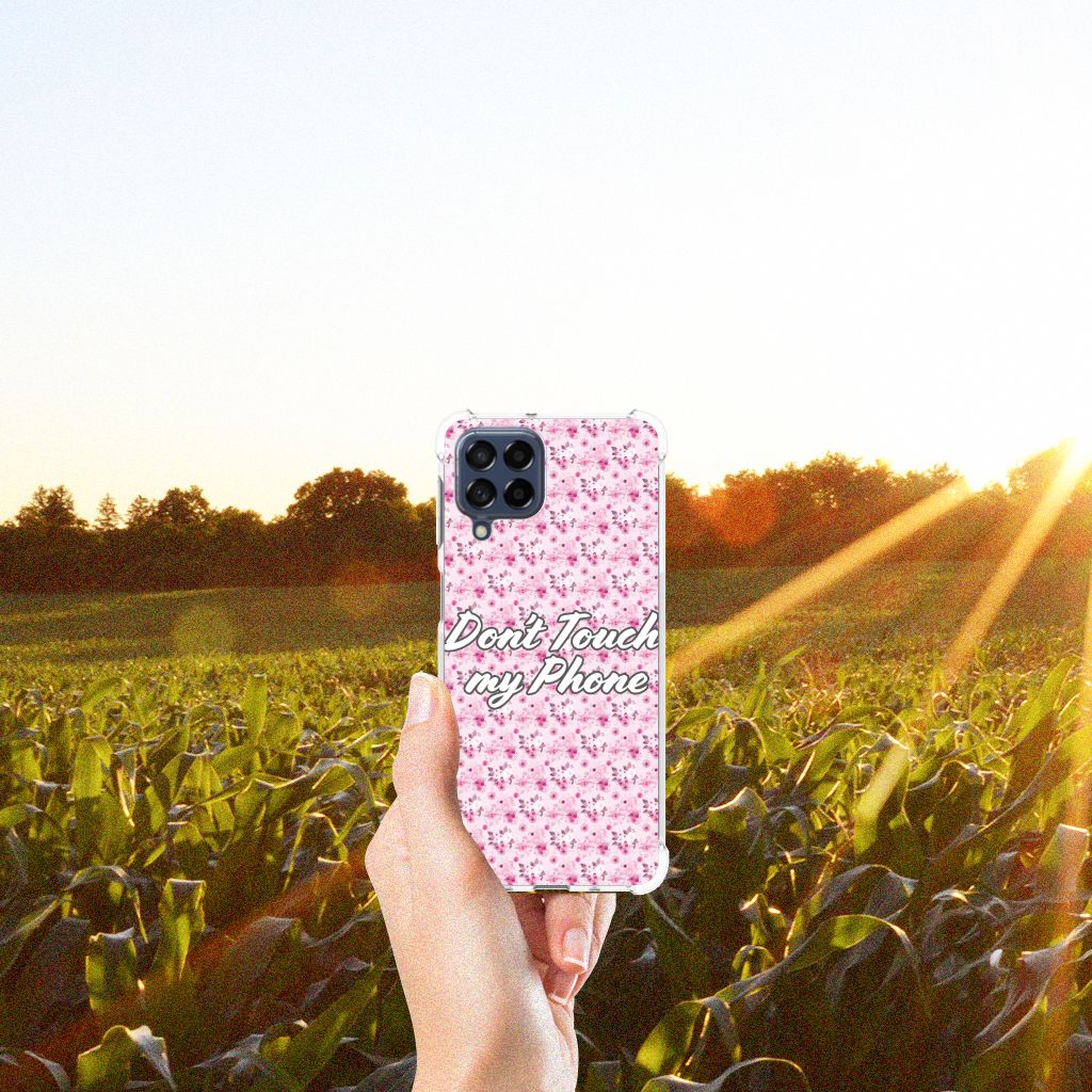 Samsung Galaxy M53 Anti Shock Case Flowers Pink DTMP B2C Telecom
