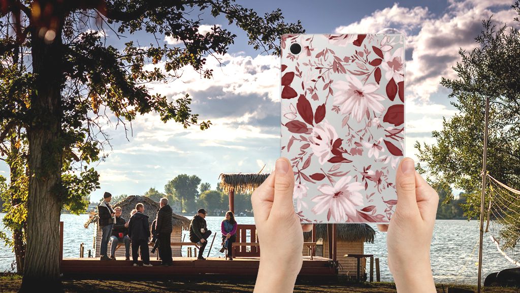 Tablethoes Samsung Galaxy Tab A8 2021/2022 Watercolor Flowers - B2C Telecom