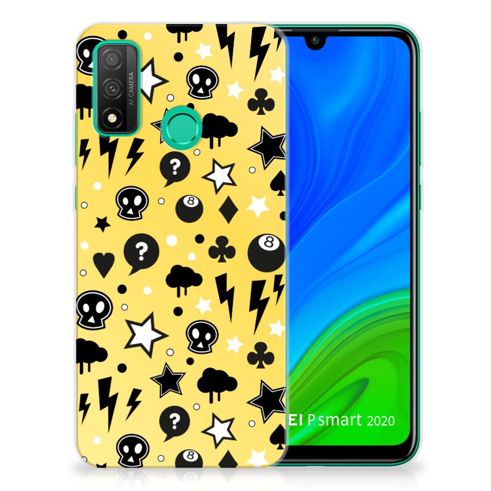 Silicone Back Case Huawei P Smart 2020 Punk Geel B2C Telecom