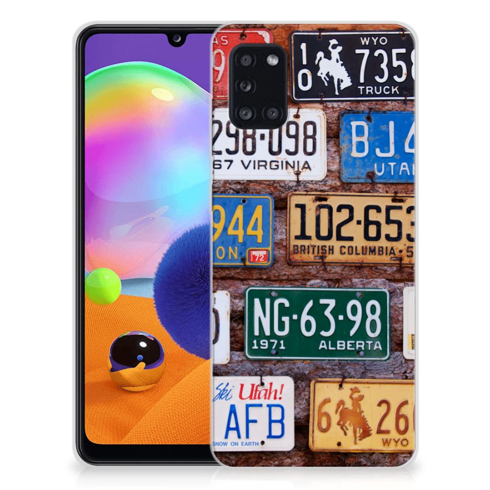 Samsung Galaxy A31 Siliconen Hoesje met foto Kentekenplaten B2C Telecom
