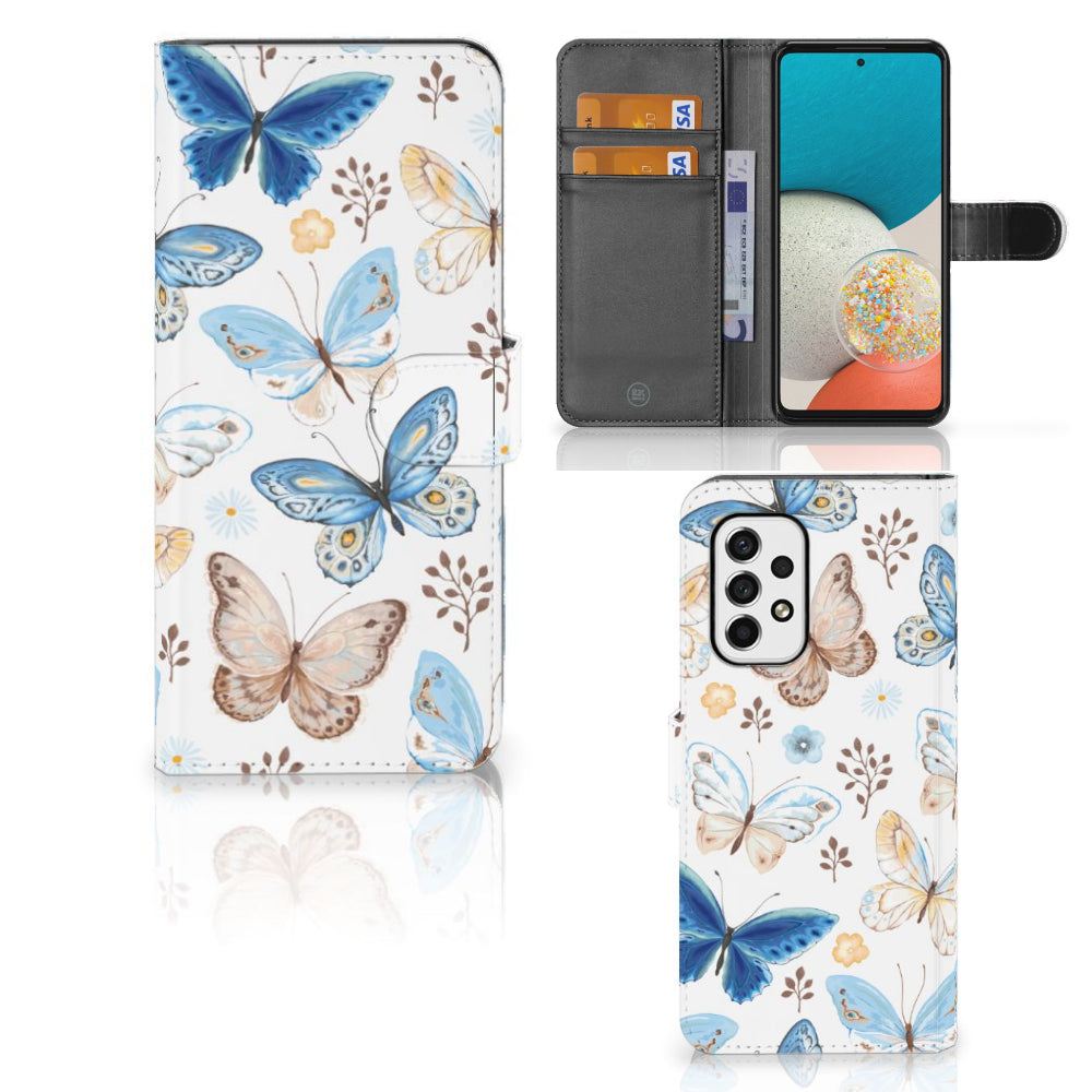 Telefoonhoesje met Pasjes voor Samsung Galaxy A53 Vlinder