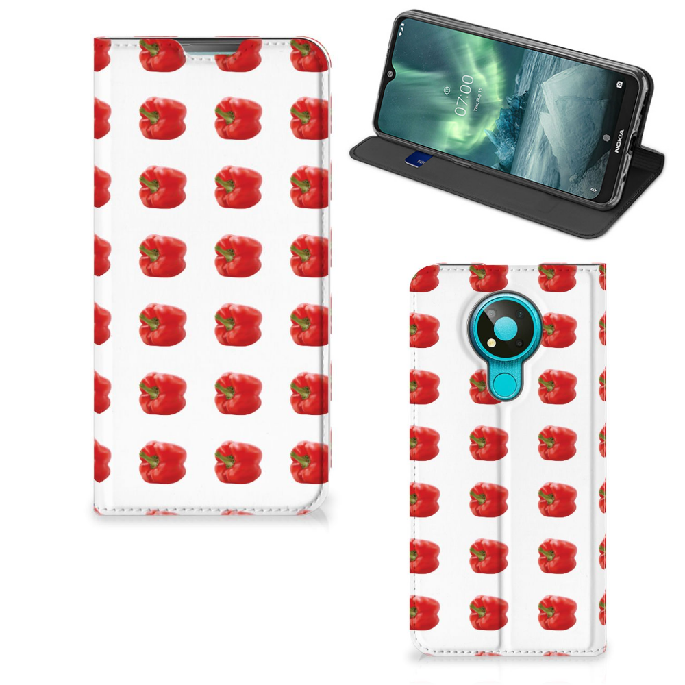 Nokia 3.4 Flip Style Cover Paprika Red - B2C Telecom