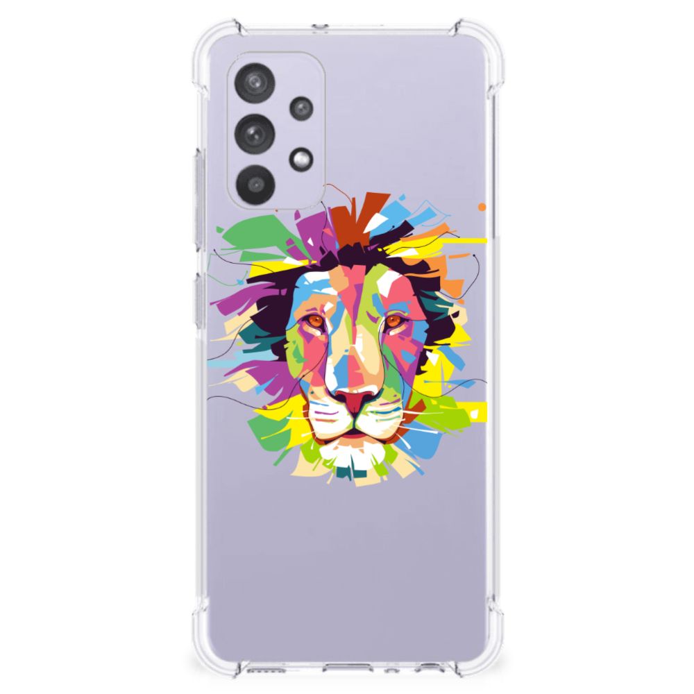 Samsung Galaxy A32 4G | A32 5G Enterprise Editie Stevig Bumper Hoesje Lion Color B2C Telecom