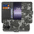 OnePlus Nord CE 5 Bookcase Hoesje met Army Light Camouflage Design voorkant achterkant