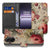 OnePlus Nord CE 5 Bookcase Hoesje met Bloemenprint en Pasjes uitzicht voorkant