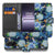 OnePlus Nord CE 5 Ijsvogel en Bloemen Design Bookcase Hoesje voorkant en binnenkant