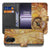 OnePlus Nord Ce 5 Kompas Geel Oranje Hoesje Voor OnePlus Nord Ce 5 Bookcase Met Magnetische Sluiting voorkant