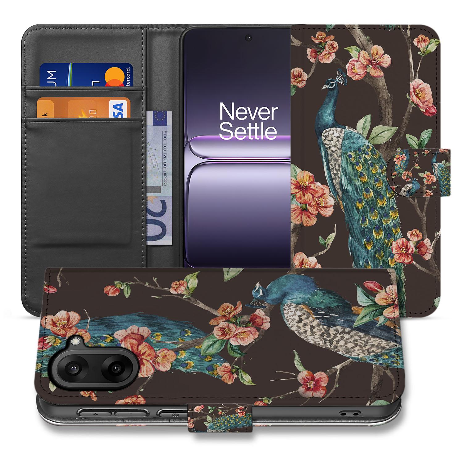 OnePlus Nord CE 5 Bookcase Hoesje OnePlus Nord CE 5 | Pauw Bloemen Print voorkant design