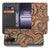 OnePlus Nord CE 5 Book Case OnePlus Nord CE 5 Retro Met Pasjes En Magnetische Sluiting design retro patroon aanzicht voorkant