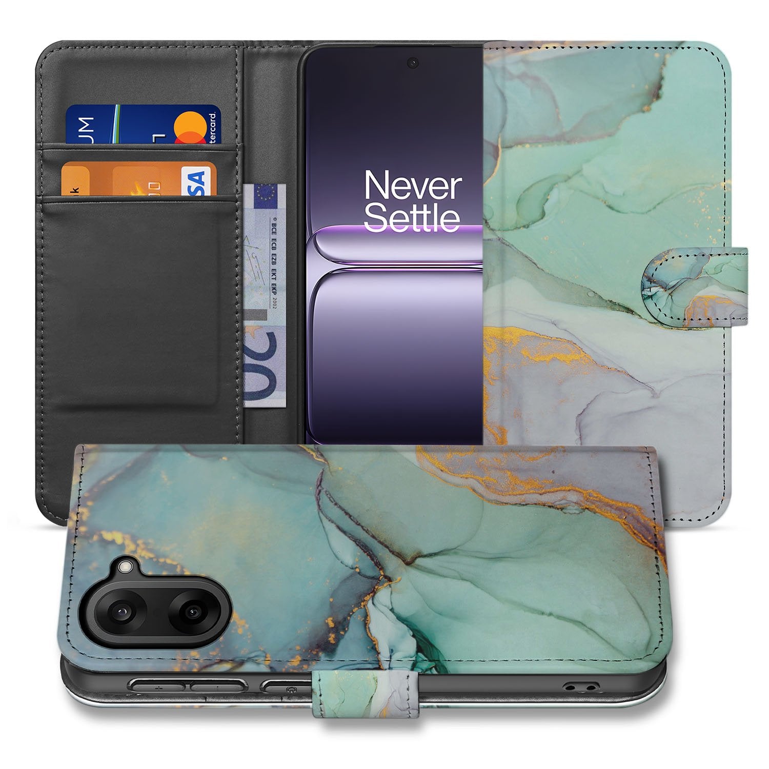 OnePlus Nord CE 5 Watercolor Mix Hoesje Voor OnePlus Nord CE 5 Bookcase Hoesje voorkant