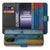OnePlus Nord CE 5 Bookcase Hoesje Wood Heart Met Pasjes Bruin voorkant design verliefd hart