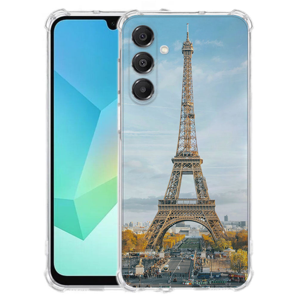 Samsung Galaxy A17 hoesje ontwerpen met eigen foto – transparant TPU anti-shock back cover