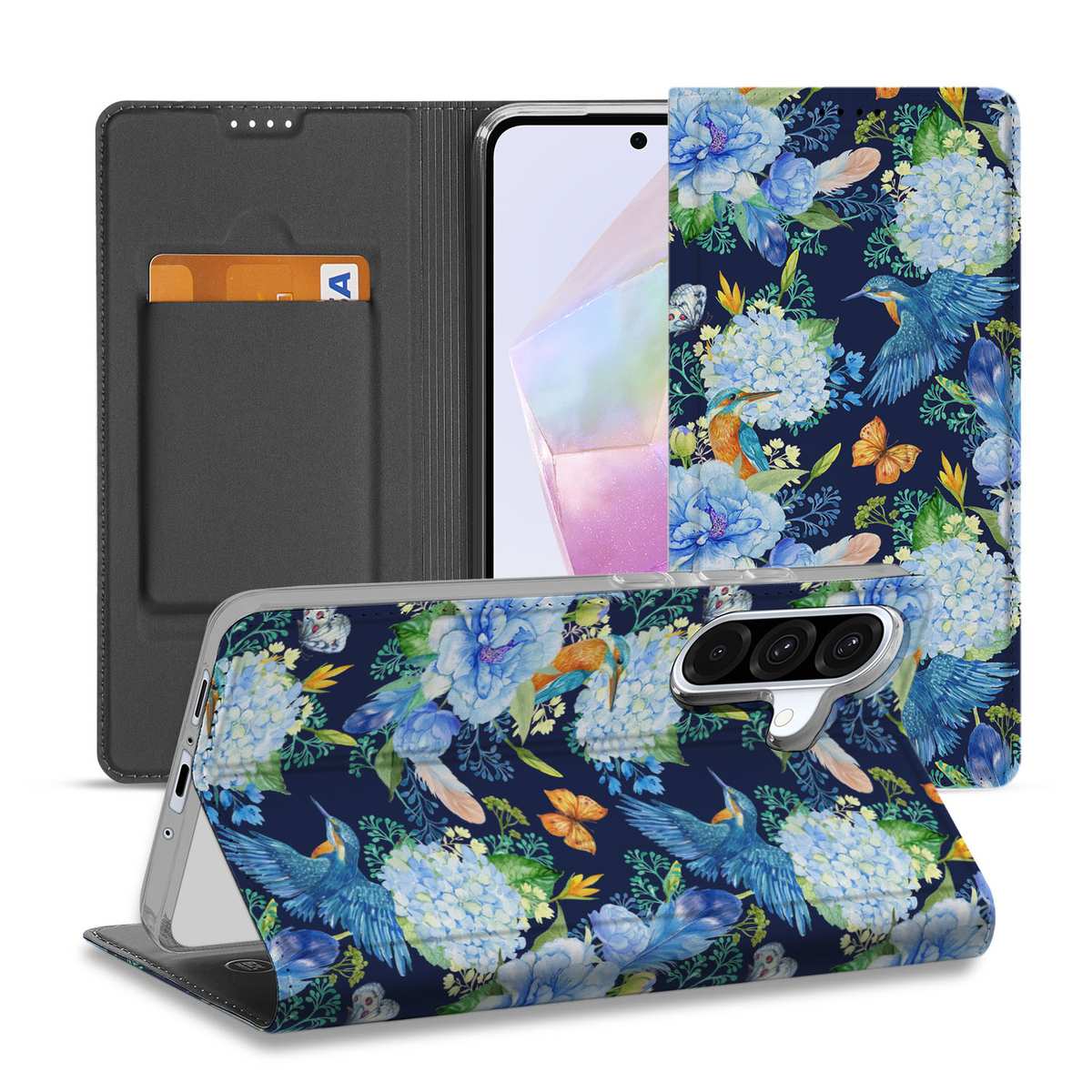 Samsung Galaxy A56 A36 Hoesje IJsvogel positie 1