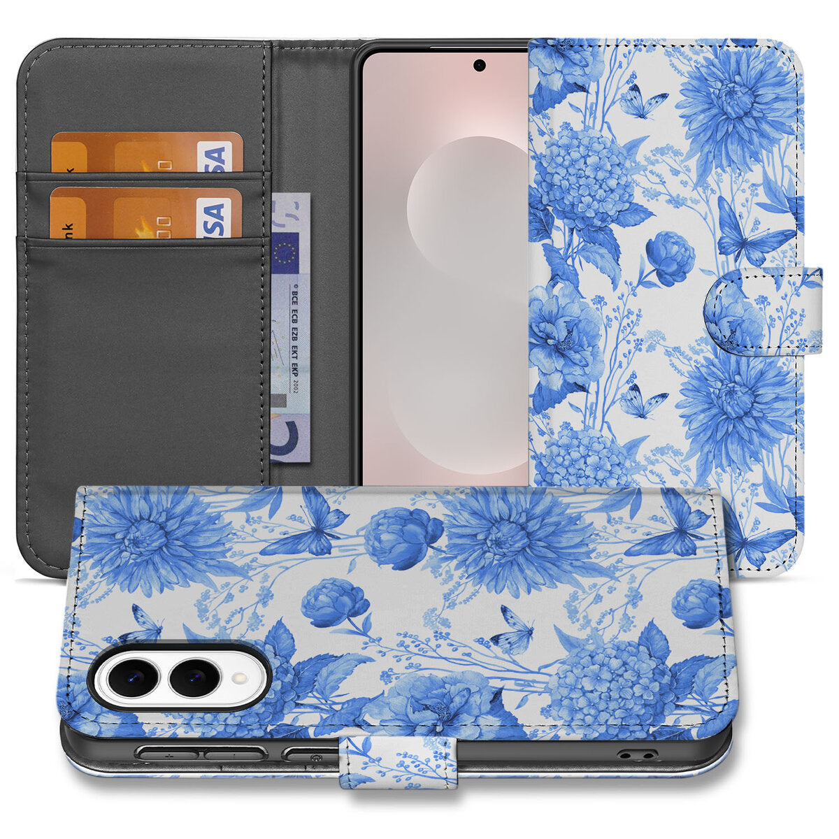 Hoesje voor Samsung Galaxy S25 Edge Flowers Blue