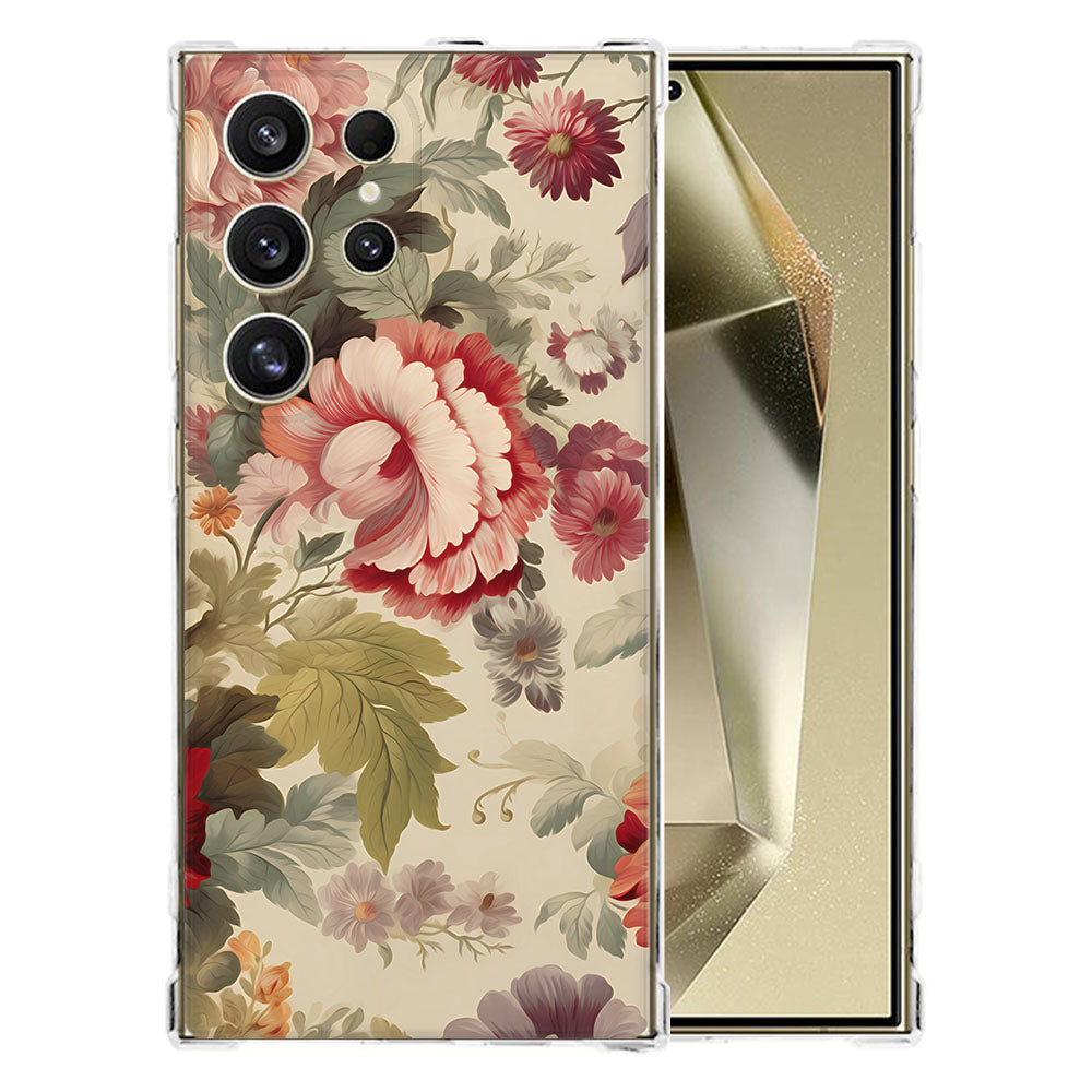 Samsung Galaxy S25 Ultra Hoesje - Bloemen TPU Antishock