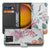 Bird Flowers Samsung Galaxy Xcover 7 Pro Bookcase Hoesje bloemen ontwerp vooraan