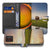 Samsung Galaxy Xcover 7 Pro Stoer en Speels Bookcase Hoesje met Koeienprint in Zwart Wit voorkant zijaanzicht