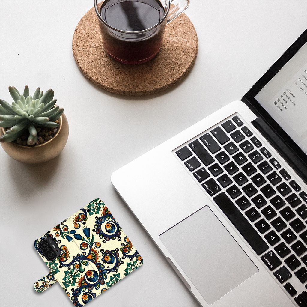 Wallet Case Xiaomi 11T | 11T Pro Barok Flower