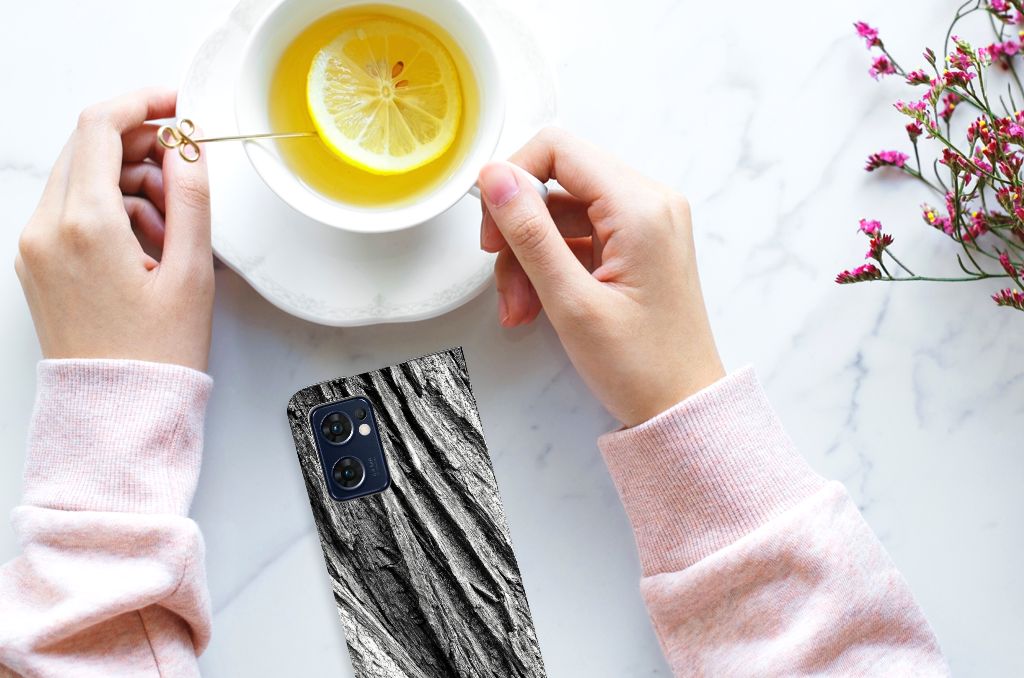 Book Wallet Case OPPO Find X5 Lite | Reno7 5G Boomschors Grijs - B2C Telecom