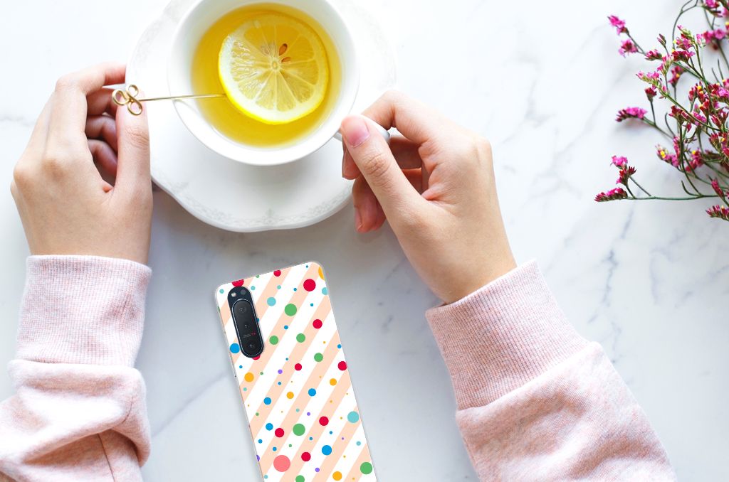 Sony Xperia 5II TPU bumper Dots B2C Telecom