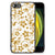 iPhone SE 2022 | SE 2020 | 7/8 Bloemen Hoesje Gouden Bloemen met gouden bloemenprint op TPU hoesje.
