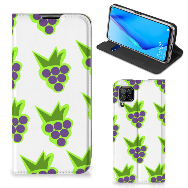 Huawei P40 Lite Flip Style Cover Druiven - B2C Telecom