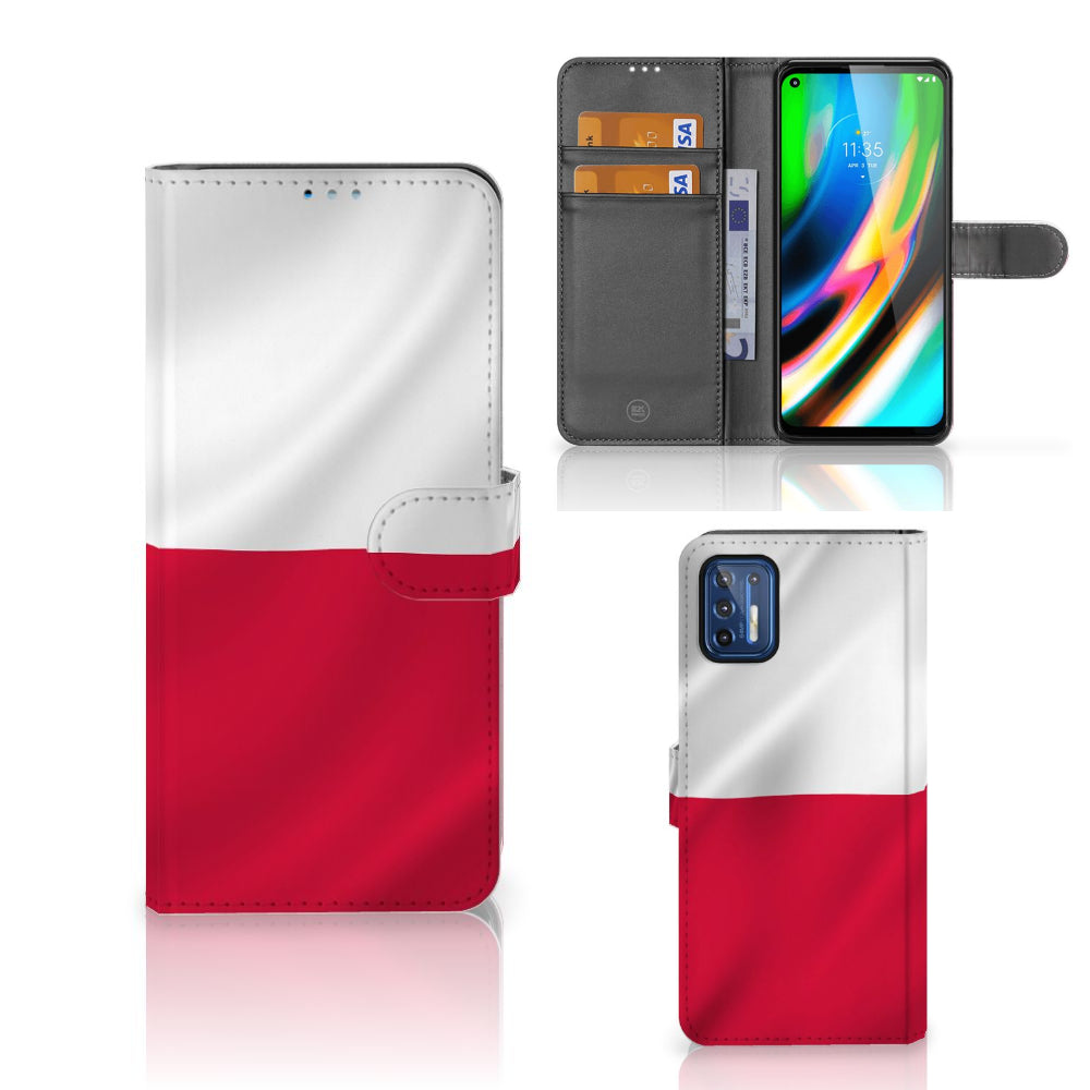 Motorola Moto G9 Plus Bookstyle Case Polen