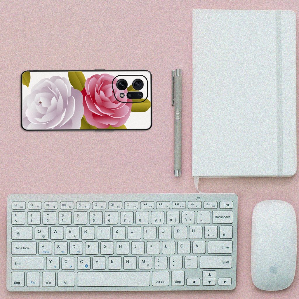 OPPO Find X5 Bloemen Hoesje Roses B2C Telecom