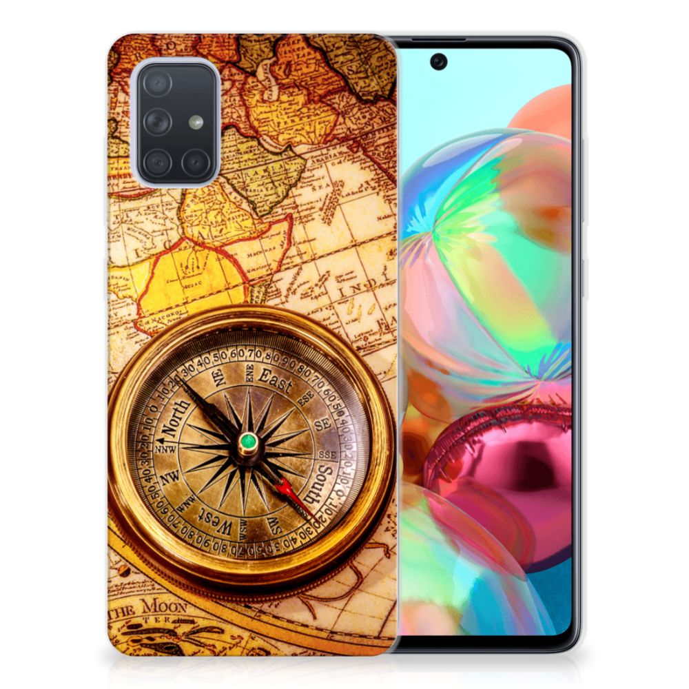 Samsung Galaxy A71 Siliconen Back Cover Kompas