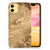 Apple iPhone 11 TPU Siliconen Hoesje Marmer Creme