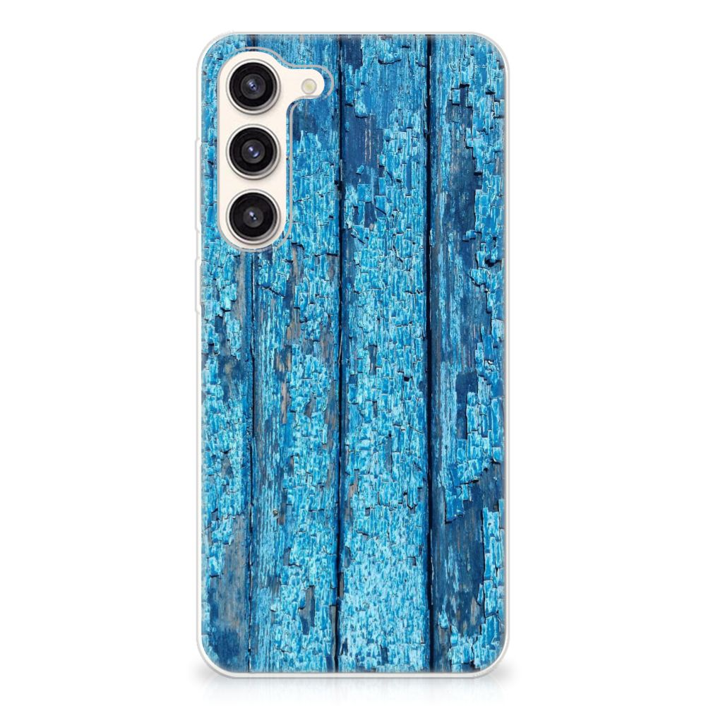 Samsung Galaxy S23 Plus Bumper Hoesje Wood Blue B2C Telecom